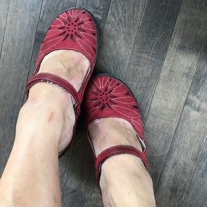 Jambu Red Mary Janes 7.5